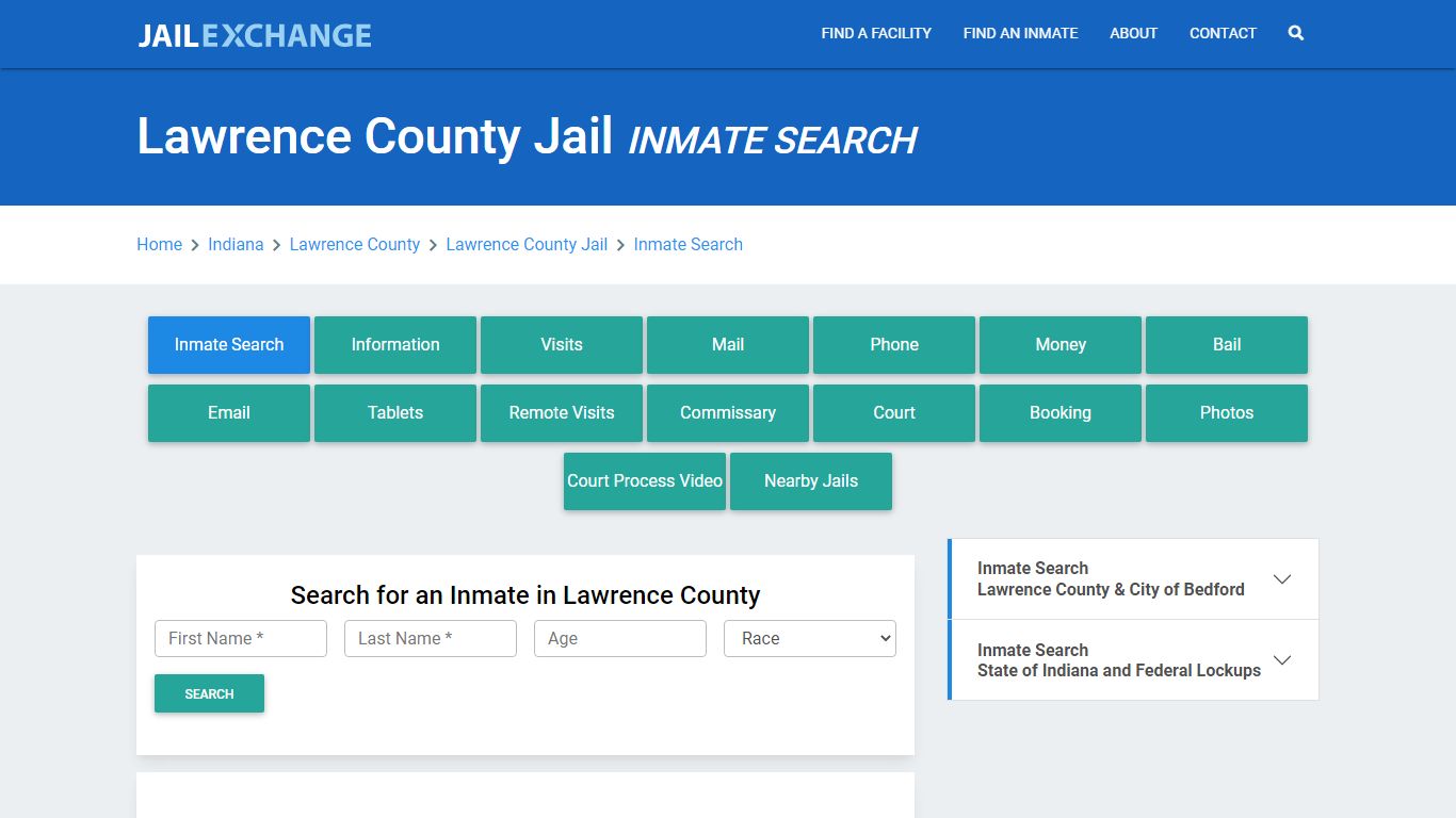 Lawrence County Jail, IN Inmate Search: Roster & Mugshots